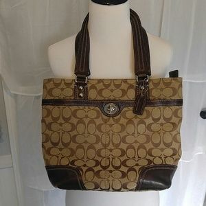 Brown Coach Shoulder Bag